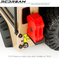 RCDream 1-10 Tail Light Mesh Cover Protective Net for TRX4 D90 RD110 Scx10 Mst Body Upgrade Option Parts #R041-A