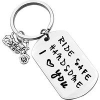 AliExpress NONE Cycling Safety Keychain in Stainless Steel with Chain, Durable Gift for Biker Boyfriend Husband, Valentines' Day Birthday