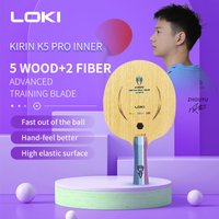 LOKI K5 PRO Table Tennis Blade 7-Ply 5 Wood 2 Carbon Ping Pong Paddle with 2 Carbon Fiber OFF+ Table Tennis Racket with Box
