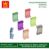Wange 84Pcs/Lot 87544 2 Hole Window Glass 1x2 Building Blocks Moc Construction Compatible With Bricks Children Toys Gift Box