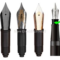 HongDian Blade Nib Nib With Feed Piston Fountain Pen Replacement Nib Spare Pen Writing For Hongdian N12/N7/D5/A6/100/D1/N8