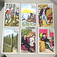 Kipper Wahrsagekarten Cards-36Pcs Vintage German Biedermeier Style Oracle Cards for Fortune Telling & Divination, German Version