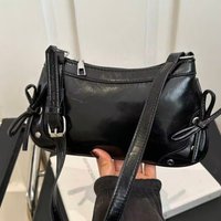 Y2k Handbag Women's New Style, Fashionable and High-end Bow Underarm Bags, Versatile and Simple Single Shoulder Handbag