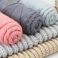 ZYFMPTEX 100g 1 Piece Of Milk Cotton Yarn Ultra Soft Knitted Yarn Blanket Sweater Hat Shoes CrochetDIY Knitted Coarse Yarn Scarf