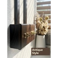 Solid Wood Plate UK EU Wall Socket with USB Charge, 1-4 Gang Brass Toggle Wall Switch, Surface Mounting, Hot Sale