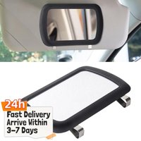 Sun-Shading Cosmetic Mirror Portable Auto Interior Make Up Mirror Universal Automobile Make Up Mirror Car Interior Accessories