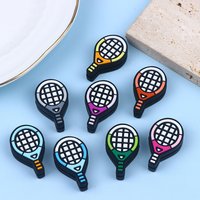 1pc Tennis Racket Shape Multi-Color Shock Absorber Silicone Sports Durable Tennis Squash Badminton Staff Accessories