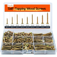 360PCS Self-Tapping Wood Screws Assortment M3 M3.5 M4 Countersunk Head for Furniture Cabinet Woodworking Projects