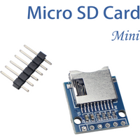Micro SD Card Reader Module SPI 3.3V w/ level converter for Arduino ESP32 STM32 Raspberry Pi DIY Data Logging Headers Unsoldered