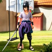 Naruto Uchiha Sasuke Standing Pose GK Anime Figurine Model Decoration