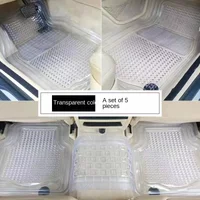 1pcs for Stereoscopic Transparent PVC Waterproof Mat,car Mat,non-slip Mat ,floor Mats Installed A Set of Five Ottomans
