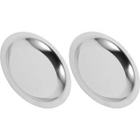 2Pcs Metal Wine Bottle Coaster Stainless Steel Round Non Slip Heat Resistant Coaster for Bottles Cups Dining Table Household Use