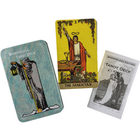 Gilded Borderless Edition Rider Tarot Cards Deck With Paper Guidebook English Vision Classical Divination Board Games