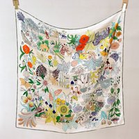 Hand Rollerd Edges Silk Scarf 90CM Women Twill Head Bandanas Neck Bag Accessories Luxury Designers Shawls Scarves Lover Gift