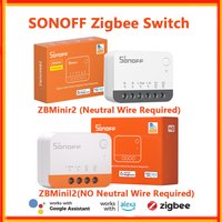 SONOFF ZBMinir2 ZBMinil2 Extreme Zigbee Mini Smart Switch (NO) Neutralleiter Erforderlich Smart Home Abnehmbares Relais Steuerung über EWelink
