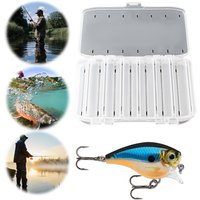 Double Sided Fishing Tackle Box Large Capacity Fishing Lure Hook Box Wear-Resistant Fishing Lure Organizer for Storage Big Baits
