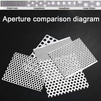 Stainless Steel Perforated Mesh Filter Screen Square/round Convenient Floor Drain Net Cover Thicken