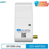 Lora Wireless RF-Modul 433 MHz Lora CDSENET E22-400T22U geringerer Stromverbrauch 22 dBm Fern 5 km LBT RSSI USB mit Antenne