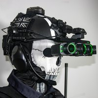 Call of Duty Ghost Koenig Night Vision Goggles Model Tactical Helmet Illuminated NVG Cosplay Prop with L4G24 Mount for CS Game