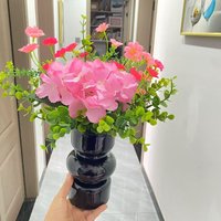 New Crystal Bear Home Decor 200% 14.3cm Transparent Color Black Building Block Bear Trend Doll Decoration Gift