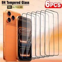 6pcs, tempered glass film, full screen coverage,screen protector, suitable for iPhone 17 promax/16/15/14/13/12/11 Pro Max/XR/XS