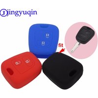 jingyuqin 2 Buttons Silicone Remote Key Cover For Citroen C1 C2 C3 Pluriel C4 C5 C8 Xsara Picasso For Peugeot 206 307 207 408
