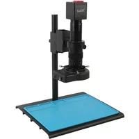 14MP 1080P HDMI VGA Videomikroskopkamera 180X Zoom C-Mount-Objektiv LED-Licht zur Reparatur industrieller biologischer Beobachtung