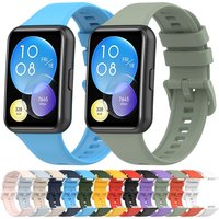 Sport Soft Silicone Band For Huawei Watch Fit 2 Active Original Strap Comfortable Bracelet Adjustable Wristband For Huawei Fit 2