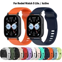 22MM Silicone Strap For Redmi Watch 5 Active Sport Bracelet Comfortable Breathable Wristband for Xiaomi Watch S4 S3 S2 S1 Band