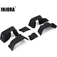INJORA Plastic Front Rear Mud Flaps Fender for 1/10 RC Crawler Axial SCX10 II 90046 90047 Upgrade