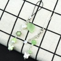 Fresh Forest Leaf Pendant Summer Phone Chain Cute Hanging Charm Birthday Gift