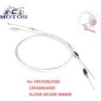 Sclmotos Dual Push-Pull Throttle Cable Set For Honda XL250R XL350R XR200R XR250R XR350R XR600R 17910-KG0-405 17920-KT1-671