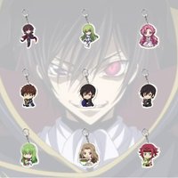 Lelouch of the Rebellion Jeremiah Gottwald Cosplay Costume Interlayer Acrylic Keychain Keyring Key Code Xmas Geass Gift Prop