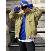 Women's Spring Autumn Round Neck Loose Bomber Jacket New Oblique Pocket Zipper Oversized Jacket Coat Chic Female Outerwear