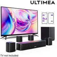 ULTIMEA 7.1-Kanal-Soundbar-System für Fernseher mit 4 Surround-Lautsprechern, app-gesteuertem virtuellem Surround-Sound, Heimkino-Audio