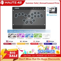Haute42 Magnetic Stickless Arcade Controller Keyboard C16-S Hitbox Leverless Controller For PC/PS4/PS5/Switch Fight Stick Hitbox