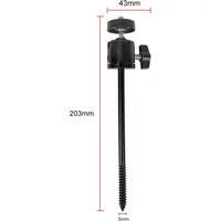 Durable Steel Camera Tree Mount with M5 1/4 Inch Screw, Adjustable Angles and Height for Outdoor Use