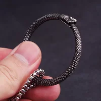 Punk Vintage Simple Ouroboros Necklace For Men Stainless Steel Snakes Pendant Biker Fashion Unique Animal Gifts Dropshipping
