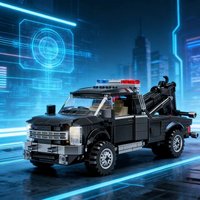 594Pcs Technical Modified Trailer Building Blocks Toy MOC Truck Recovery Vehicle Model Bricks Toys Boys Festival Party Gifts