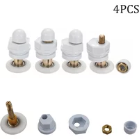 4pcs Shower Door Rollers/Runners/Wheels 19, 23, 25 , 27 Or 29mm Wheel Diameter Old Pulley Arc Bathroom Glass Track Wheel