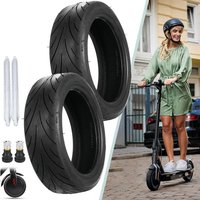 E-Scooter-Reifen, 10x2,5 Zoll Vollgummireifen, 60/70-6,5 für Ninebot Max G30, 2 Stück