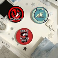 Anime Creative Tinplate Soft Button Pins Animal Icon Brooch Lapel Backpack Badge Accessories Pin Anime P-Personas logo Games 5