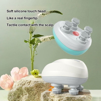 Electric Head Massager USB Rechargable Scalp Massager Body Massage Health Care Shoulder Neck Deep Tissue Kneading Massage Gift