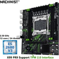 MACHINIST PR9 X99 Motherboard Combo Intel Xeon E5 2680 V3 CPU Support DDR4 RAM TPM2.0 Dual-Channel usb3.0 optional Computer kit