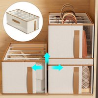 1Pcs Pants Storage Box Clothes Organizers of Cabinets and Drawers Fabric Foldable Boxes for Bedroom Wardrobe Organization Home