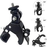 Universal 360 Degree Rotating 1/4 Camera Bike Handlebar Clamp Bracket Tripod Mount Screw Clip For Sports Camera Insta360 GoPro