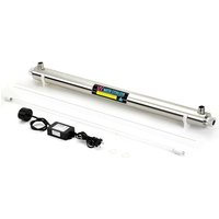 High Output 55W UV Clarifier for Pond and Aquarium Algae Control Stainless Steel Ultraviolet Water Sterilizer 2700GPH