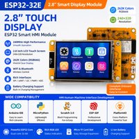 ESP32-32E 2.8" Touch LCD HMI Module WiFi Bluetooth LVGL GUI Development Board for Arduino IDE MicroPython ESP-IDF