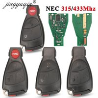 jingyuqin 315/433Mhz 2/3 Buttons NEC Remote Key Fob For Mercedes Benz B C E ML S CLK CL 3B 3BT Complte Control Key 1996-2006