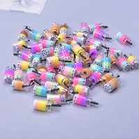 10/20pcs Resin Handmade Pendant For Jewelry Making Supplies DIY Milk Tea Cup Charms Accessories Earrings Keychain Material